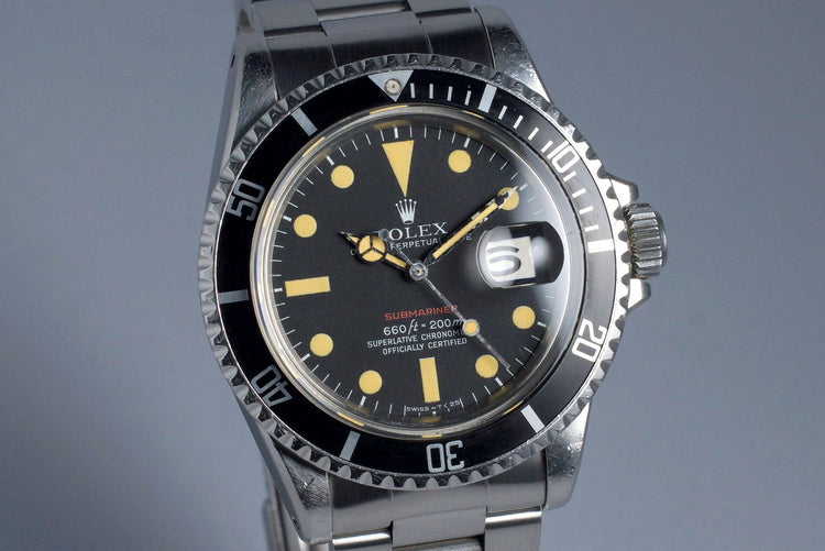 1971 Rolex Red Submariner 1680 Mark V Dial