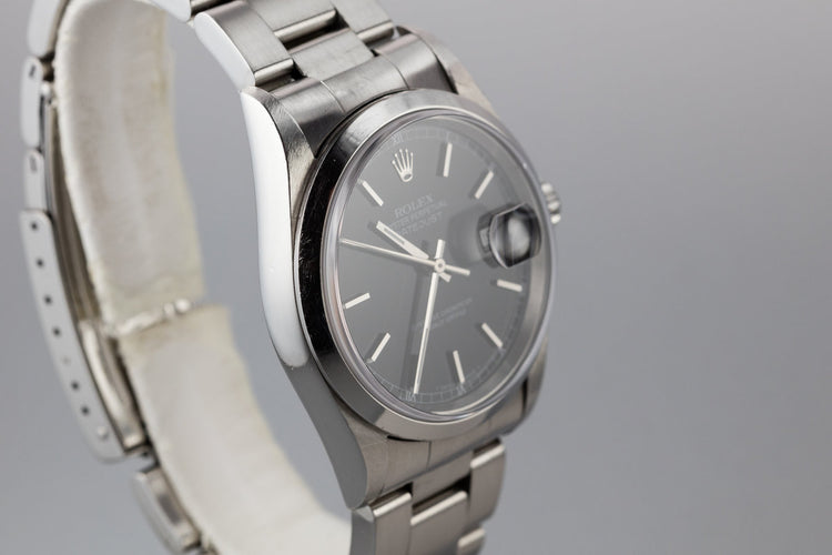 1997 Rolex DateJust 16200 Black Dial with Box and Papers