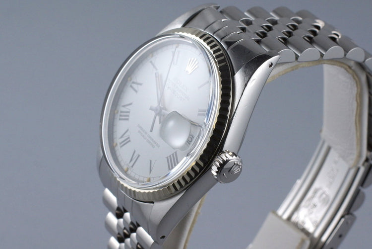 1981 Rolex DateJust 16014 White Roman Dial