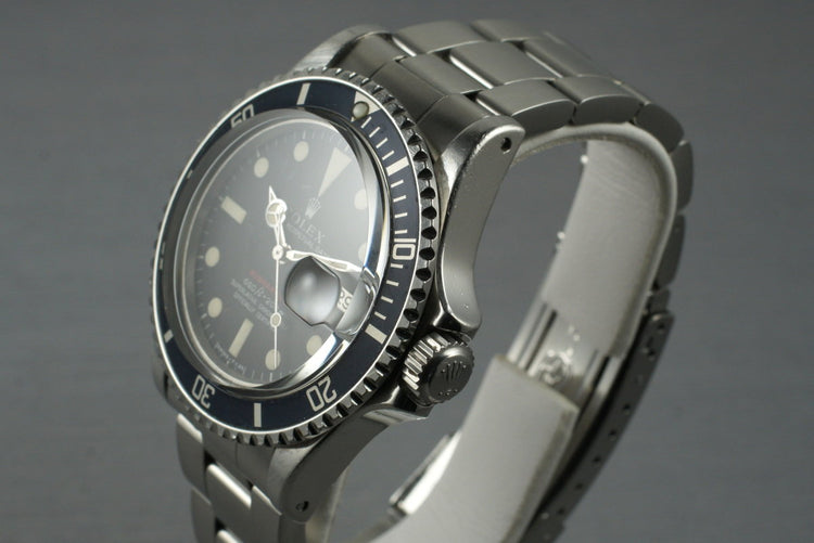 1970 Rolex Red Submariner 1680 Mark IV Dial
