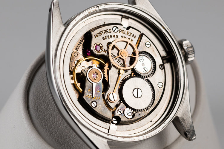 1957 Rolex Oyster 6480 SWISS Only Black Gilt Dial