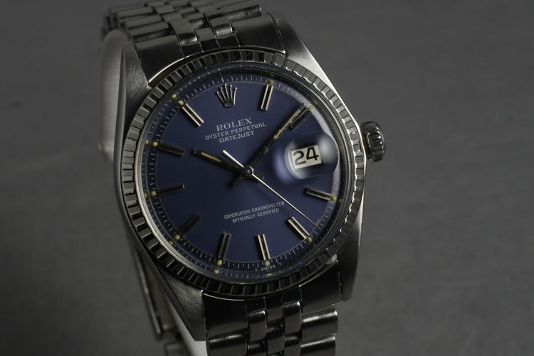 1969 Rolex Datejust 1603 Blue Dial