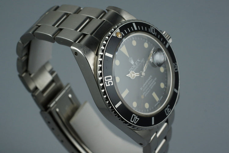 1984 Rolex Submariner 16800 with Box and Papers