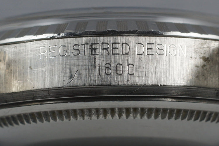 1971 Rolex DateJust 1600 Rare Matte Black Dial
