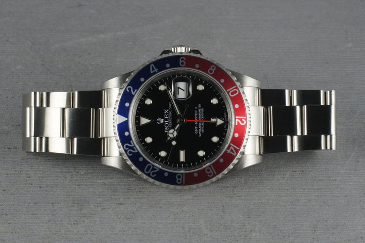 Rolex GMT 16710 Z serial with Box and Papers Stick Numeral Dial