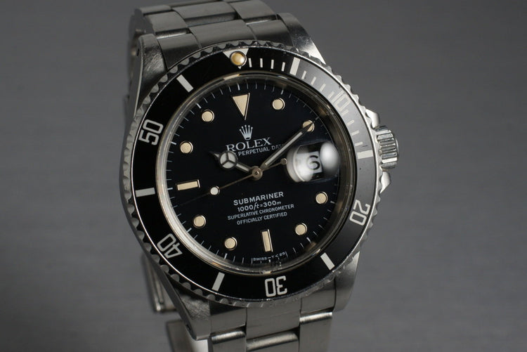 1987 Rolex Submariner 168000