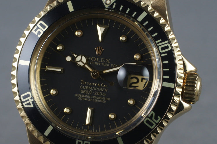 1969 Rolex 18K Submariner 1680 with Tiffany and Co Dial