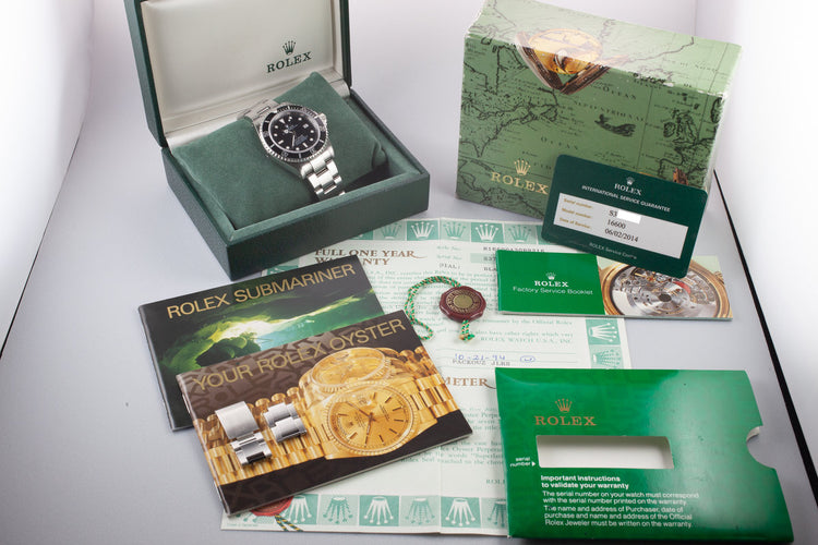 1993 Rolex Sea-Dweller 16600 with Box and Papers