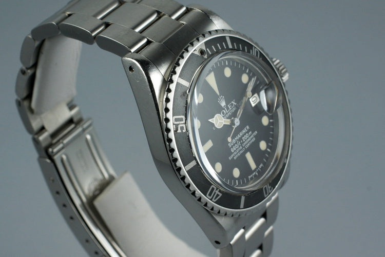 1973 Rolex Submariner 1680 Mark I White Submariner Dial