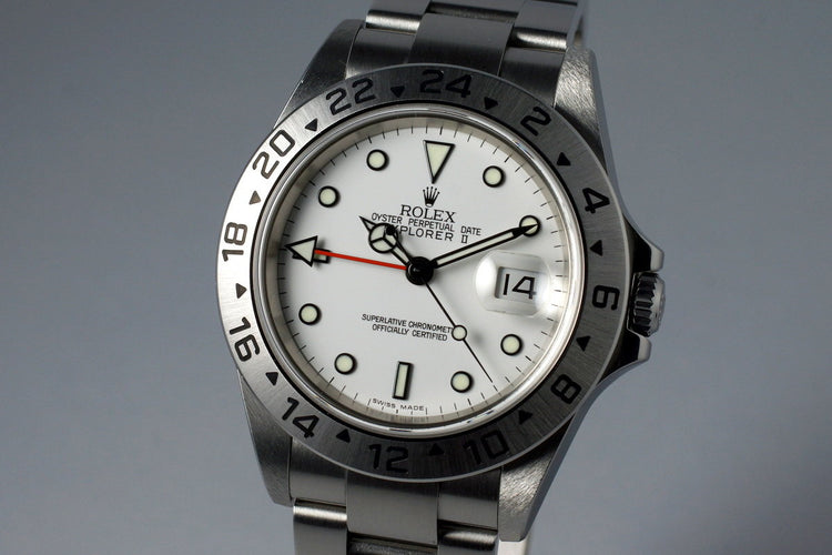 2003 Rolex Explorer II 16570 White Dial with Box and Papers