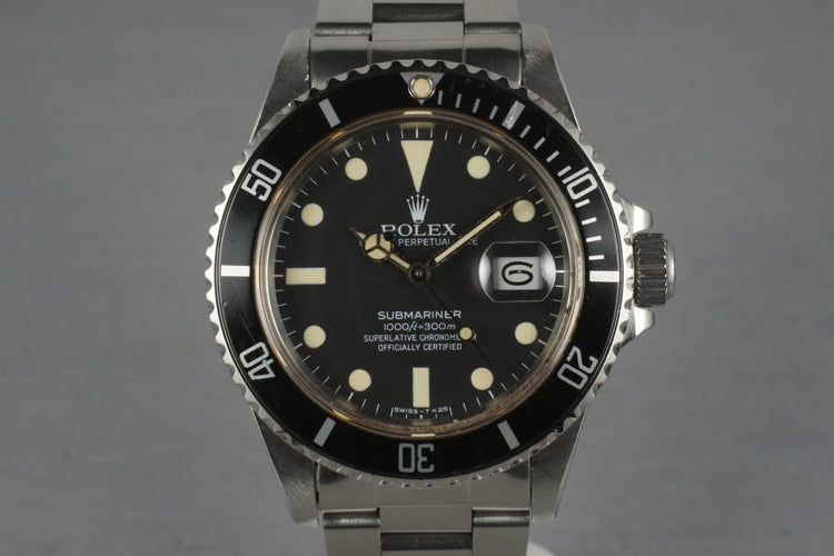 Rolex Submariner 16800 Matte Dial