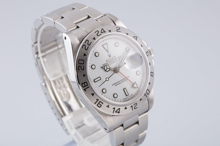 1995 Rolex Explorer II 16570 "Polar" White Dial