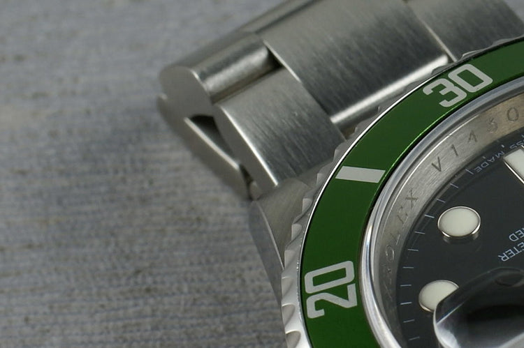 Rolex Green Submariner 16610 LV V Serial