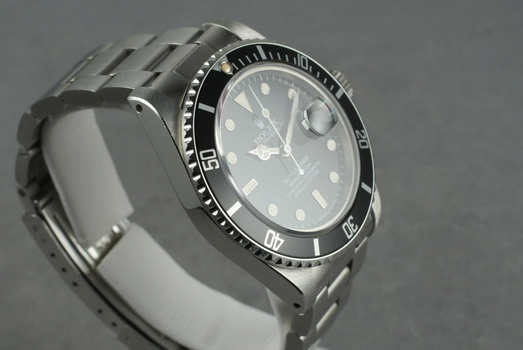 1984 Rolex Submariner 16800 with a Spider Dial Unpolished