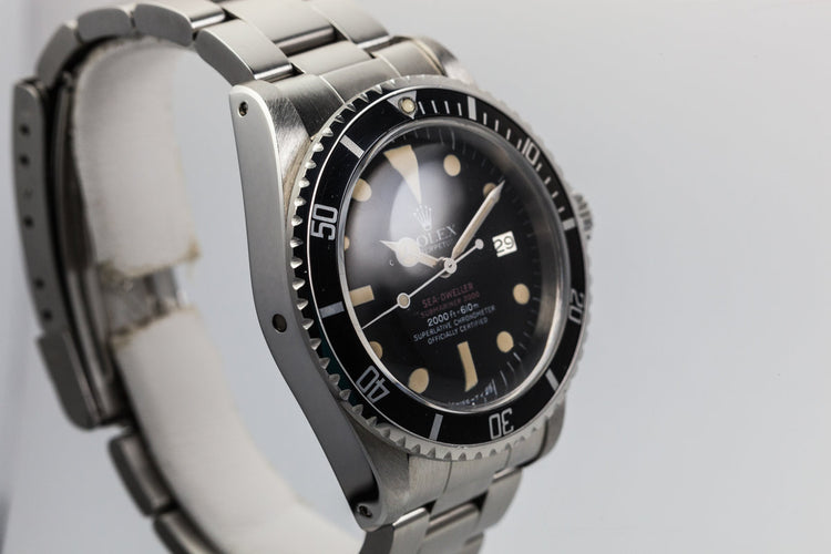 1977 Rolex Double Red Sea Dweller 1665 Mark IV Dial
