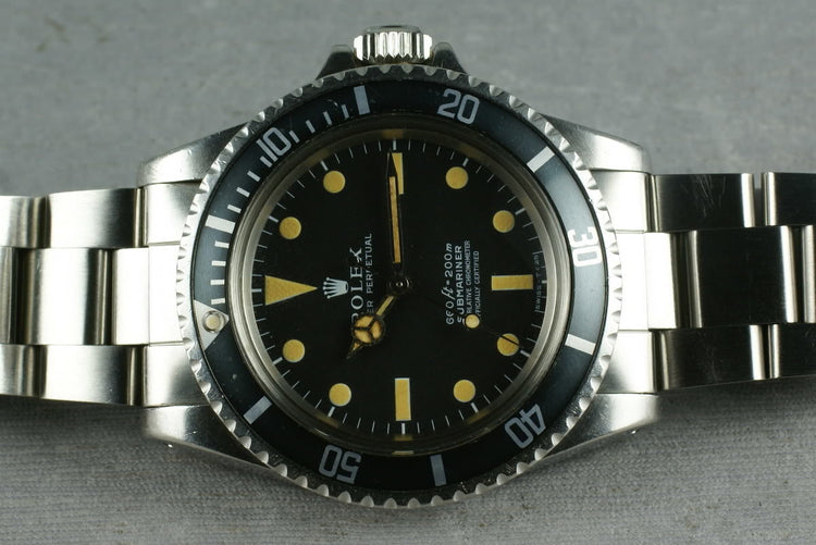Rolex Submariner 5512 Unpolished with original sales receipt