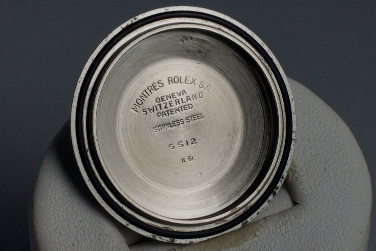 1961 Rolex Submariner 5512 PCG Gilt Chapter Ring Dial