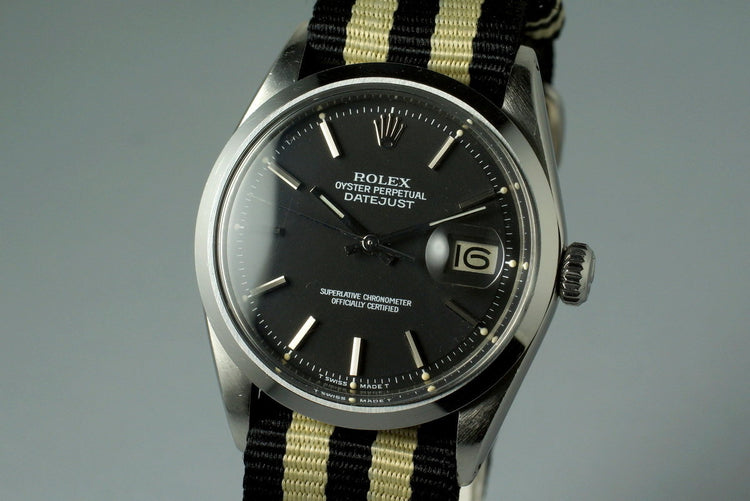 1970 Rolex DateJust 1600 Matte Black Dial