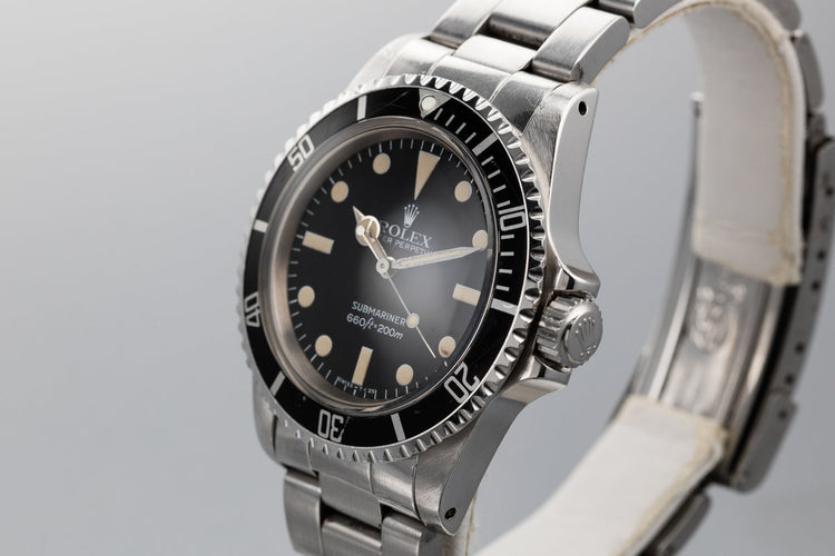 1981 Rolex Submariner 5513 with Mark 4 Maxi Dial and Box and Papers