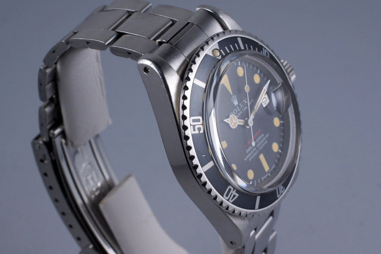 1970 Rolex Red Submariner 1680 Mark IV Dial