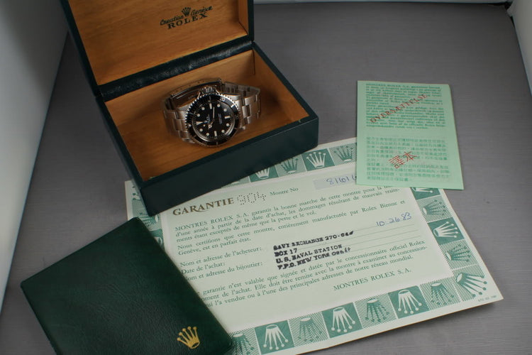 1984 Rolex Submariner 5513 with Maxi Mark V Dial with Papers