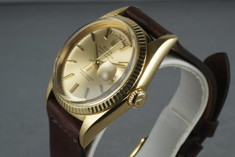 1967 Rolex 18K YG Day Date 1803 with Box and Papers