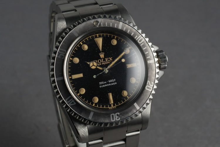 1962 Rolex Submariner 5513 PCG with Mark 1 Gilt Chapter Ring Dial