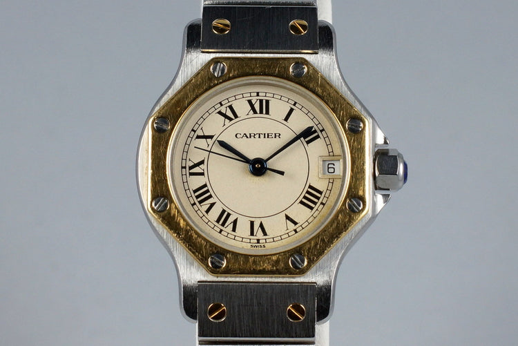 Cartier Ladies Quartz Two Tone Santos Octagon 187903