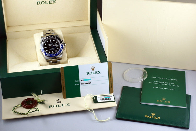 2014 Rolex GMT II 116710BLNR with Box and Papers MINT