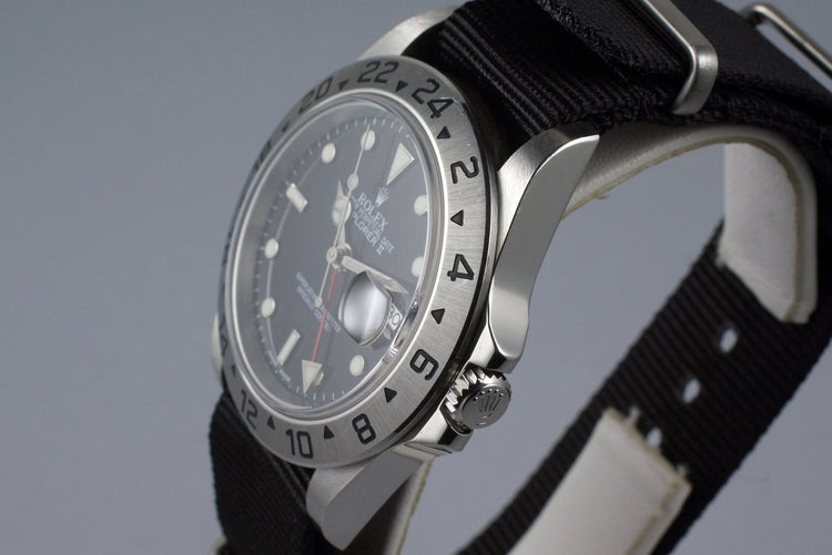 2004 Rolex Explorer II 16570 Black Dial
