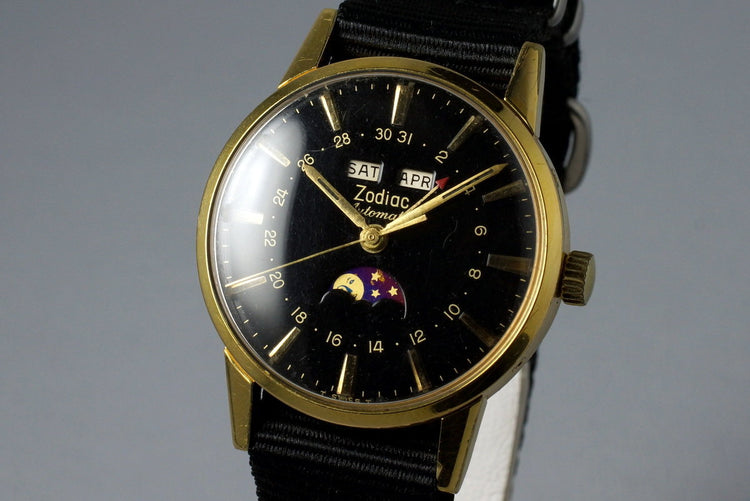 Late 1950’s Zodiac YG Triple Date Moonphase Automatic 743-908