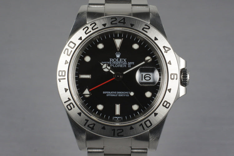 1997 Rolex Explorer II 16570 Black Dial with Papers
