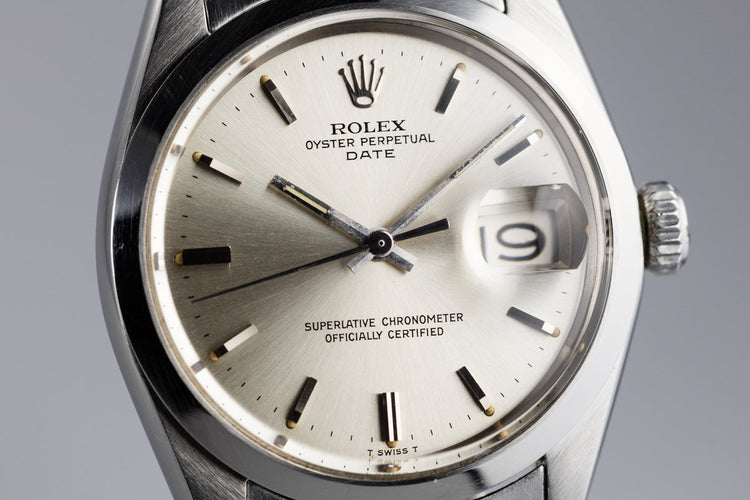 1967 Rolex Date 1500 Silver Dial