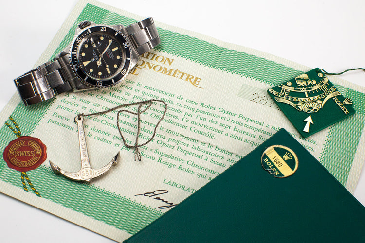 1970 Rolex Red Submariner Mark IV Dial with Papers