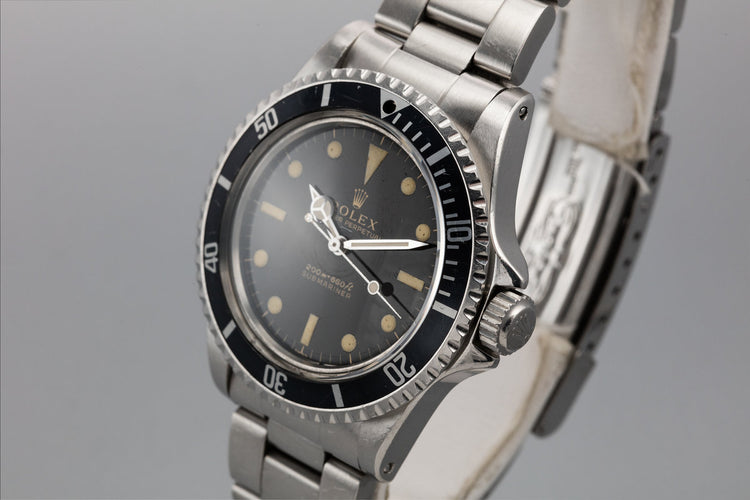 1963 Rolex Submariner 5513 Pointed Crown Guard Case with Gilt Underline Dial with Royal Navy Dive History