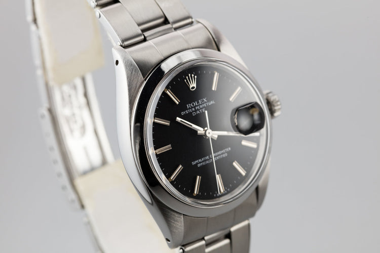 1968 Rolex Date 1500 Black Dial