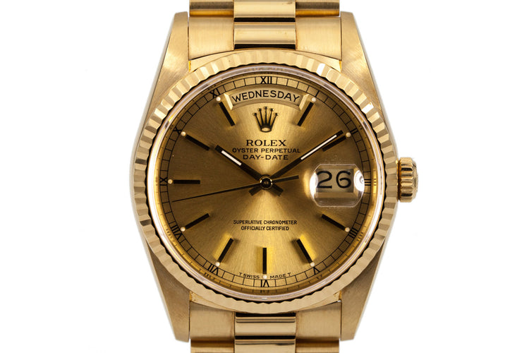 1989 Rolex YG Day-Date 18238