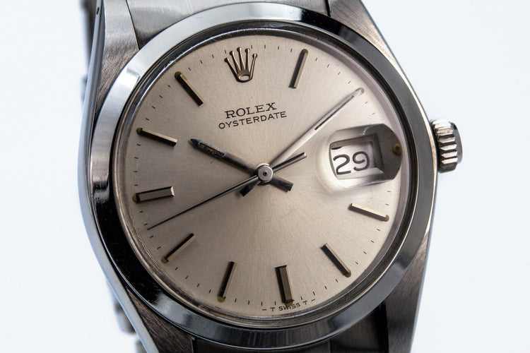 1981 Rolex OysterDate 6694 Silver Dial