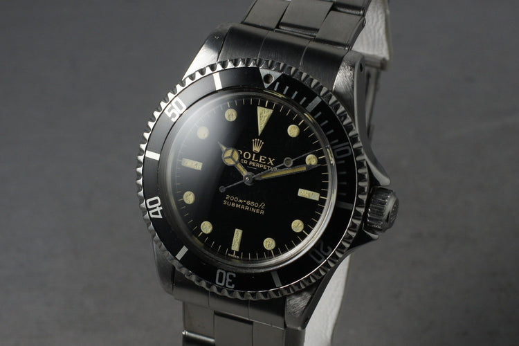 1963 Rolex Submariner 5513 Early PCG SWISS Underline Dial