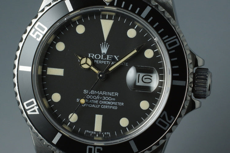 1983 Rolex Submariner 16800 with Box and Papers