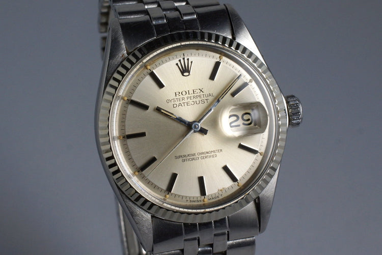 1971 Rolex DateJust 1601 Silver Dial