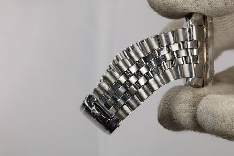 1968 Rolex DateJust 1601 No Lume Silver Dial with Service Papers