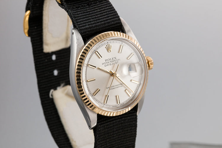 1971 Rolex DatJust 1601 Silver Dial with Rolex Service Papers