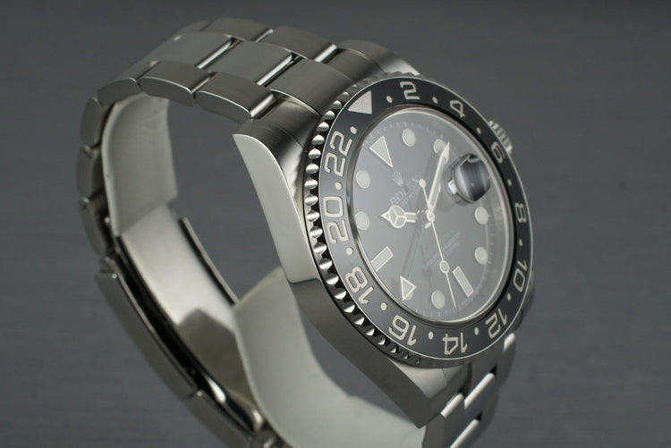 2009 Rolex GMT II 116710 with Box and Papers