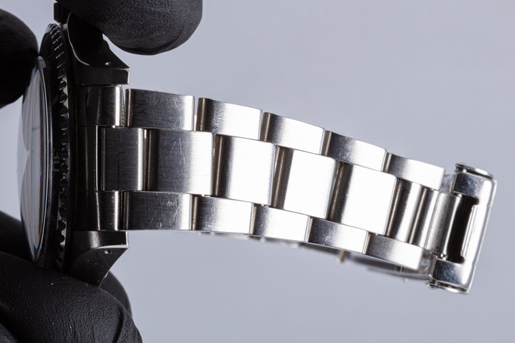 1986 Unpolished Vintage Rolex Submariner 5513 White Gold Surround Dial