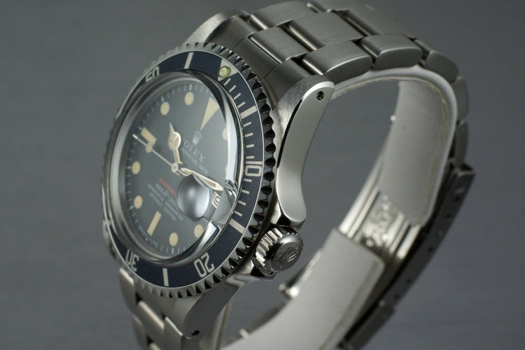 1971 Rolex Red Submariner 1680 Mark IV Dial