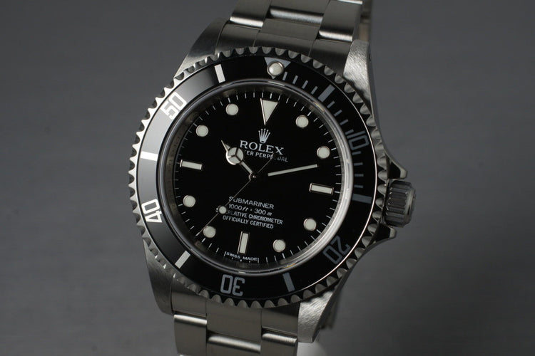 2010 Rolex Submariner 14060 with Box and Papers