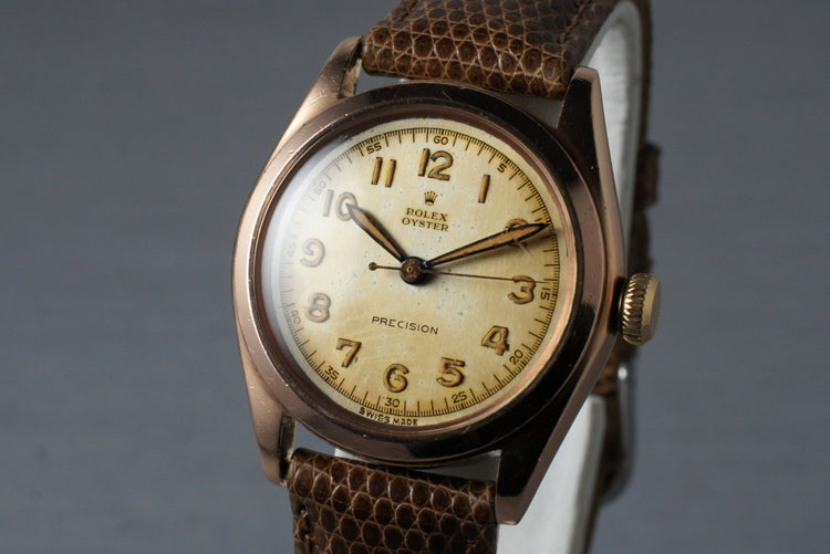 1944 Rolex Rose Gold Oyster Precision 3121