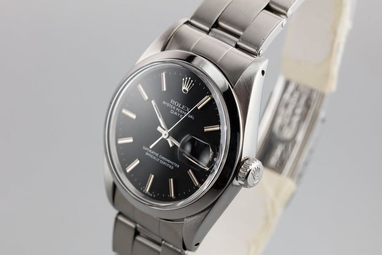 1968 Rolex Date 1500 Black Dial