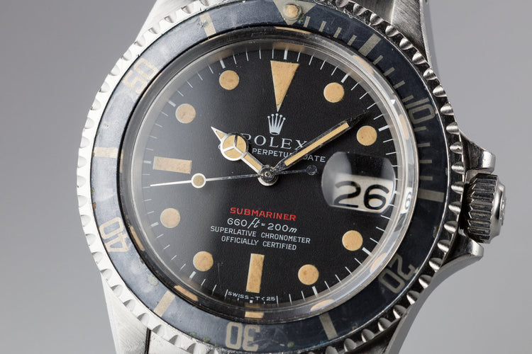 1971 Rolex Red Submariner 1680 with Mark 4 Dial